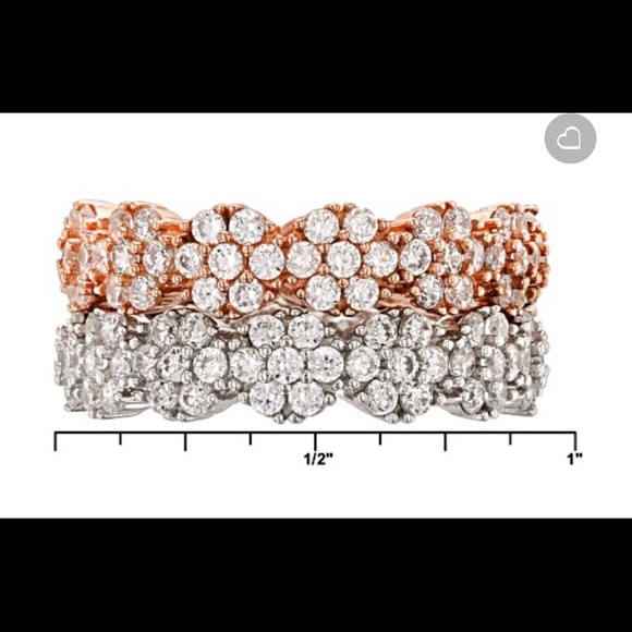 Stackable Floral rings - Picture 3 of 3